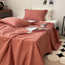 GobekUsa Luxe Cotton Satin Stripe Bed Sheet Set with 2 Pillowcase