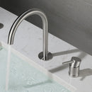 GobekUsa Brushed Stainless Steel Bathroom Faucet - Deck Mounted Basin Mixer Tap
