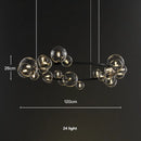 GobekUsa Glass Ball G9 LED Chandelier: Modern Minimalist Nordic Design