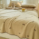 GobekUsa Cozy Coral Fleece Blanket: Perfect for Dorm, Home, or Sofa