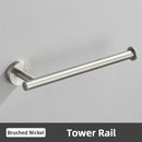 GobekUsa Brushed Gold Bathroom Accessories Set: Towel Rail, Paper Holder, Hook, Stainless Steel