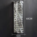 GobekUsa Gold Chrome Crystal Wall Sconce LED Lamp for Living Room Bedroom TV Background Lighting