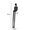 GobekUsa Black Character Metal Statue Desk Ornament Sculpture Home Decor Figure Artwork