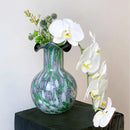 GobekUsa Handmade Glass Vase Pebble Marble Home Decoration Floral Arrangement Accessories