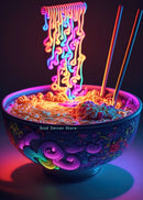GobekUsa Japanese Food Neon Posters Canvas Painting for Home Kitchen Decor