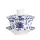 GobekUsa 350ml Ceramic Gaiwan Porcelain Tea Cup Set