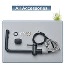 GobekUsa Black Gourmet Kitchen Faucet with Flexible Sprayer and Dual Nozzle