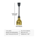 GobekUsa Electric Heat Lamp Telescopic Food Preservation Pendant Light for Restaurants