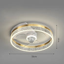 GobekUsa Ceiling Fan Light with Invisible Blades, Remote Control, Modern Design, Silent Operation
