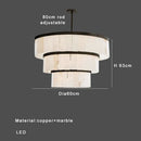 GobekUsa Gold Marble Ceiling Pendant Light Round Elegant Luxury Hanging Lamp