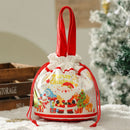 GobekUsa Christmas Eve Apple Bag: Festive Handheld Gift Bag for Santa Candy 和 Children