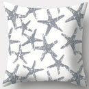 GobekUsa Grey Geometry Leaves Floral Stripes Plaids Print Lumbar Pillow Case