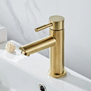 GobekUsa Gold Basin Faucet: Stainless Steel Single Handle Mixer for Bathroom and Kitchen