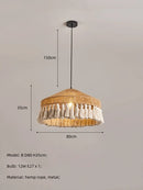GobekUsa Hemp Rope E27 LED Pendant Lights Chandelier Lighting - Nordic Minimalism