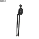 GobekUsa Black Character Metal Statue Desk Ornament Sculpture Home Decor Figure Artwork