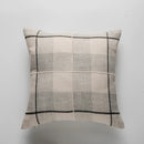 GobekUsa Brown Grey Stripe Embroidery Cushion Cover Set, Cotton Linen, 45x45cm 60x60cm Home Decor