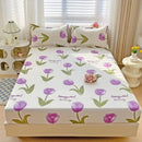 GobekUsa Japanese Style Thick Fitted Sheet for Queen/King Bed