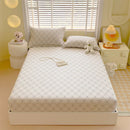 GobekUsa Cotton Striped Fitted Bed Sheet for Queen Double Mattress Cover