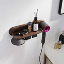 GobekUsa Hair Dryer Holder: Wall Mount Beech Wood Rack for Dyson Supersonic Hair Dryer