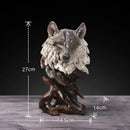 GobekUsa Animal Statue Collection: Eagle Wolf Lion Tiger Horse Desktop Artwork Decoration & Gift