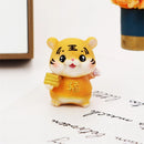 GobekUsa Lucky Tiger Figurine | New Year Fortune Symbol Home Decor Miniature