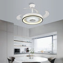GobekUsa Crystal Chandelier LED Ceiling Fan with Remote Control Switch