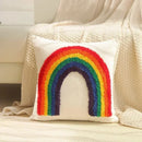 GobekUsa Bohemian Tufted Tassel Cushion Cover | Plush Embroidered Decorative Pillow for Sofa