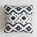 GobekUsa Black White Embroidered Cushion Cover 45x45cm Sofa Bed Chair Home Decor