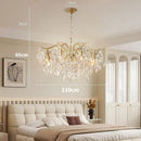 GobekUsa Gold Crystal Ceiling Chandelier for Bedroom Dining Living Room