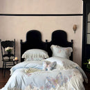 GobekUsa French Lace Butterfly Embroidery Bedding Set in 100S Egyptian Cotton