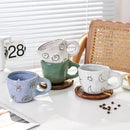 GobekUsa 3D Cartoon Animal Coffee Mugs - Unique Handmade Gift