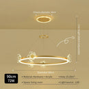 GobekUsa Gold Butterfly Crystal Chandelier Pendant Light for Elegant Living Room & Restaurant Decoration