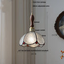 GobekUsa Butterfly Glass Flower LED Pendant Lamp – Tiffany Style Adjustable Hanging Lamp