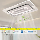 GobekUsa LED Bladeless Ceiling Fan Dimmable Remote Modern Indoor Lightingusc