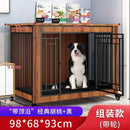 GobekUsa Large Wood Dog Cage House | Indoor Solid Wooden for Big Dogs