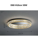 GobekUsa Gold Steel LED Dimmable Ceiling Lights Luxury Crystal Fixture