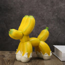 GobekUsa Banana Balloon Dog Sculpture - Modern Pop Art Resin Statue for Home Decor