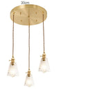 GobekUsa Glass Lamp LED Pendant Light Fixture with Copper Socket for Nordic Modern Home Decor
