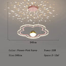 GobekUsa Cloud Flower LED Chandelier: Modern Starry Sky Decor for Kid's Bedroom and Study Hall