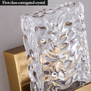 GobekUsa Crystal LED Wall Sconces | Modern Corrugated Design for Living Room, Bedroom, Aisle