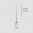 Black Water Drop Acrylic LED Pendant Light
