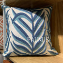 GobekUsa Leaf Embroidered Cotton Cushion Cover Set - Home Decor Pillow Covers 45x45