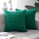 GobekUsa Boho Chic Tassel Striped Pillow Covers for Home Decor