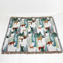 GobekUsa Jacquard Sofa Blanket - Versatile Outdoor Picnic Mat & Bed Cover