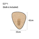 GobekUsa Leaf Grid Handmade Rattan Screen Chandelier for Modern Living Room and Bedroom