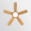 GobekUsa 5-Blade Ceiling Fan with Remote Control & LED Light - Silent Motor