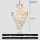 GobekUsa Crystal Chandelier Art Living Room Lighting for Duplex Buildings and High-End Restaurants