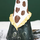 GobekUsa Animal Bust Succulent Vase Hand-Painted Resin Figure with Giraffe/Zebra/Bear/Panda Blowing Bubbles