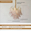 GobekUsa Crystal Chandelier: French Light Luxury Retro Color Living Room Villa Dining Room Lamps