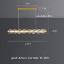 GobekUsa Crystal LED Pendant Lights | Dimmable Ring Hanging Lamp | Modern Luxury Decor Fixtures